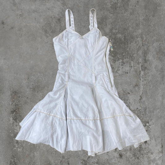 MARITHE FRANCOIS GIRBAUD MFG WHITE DRESS - M - Known Source