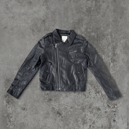 DIESEL LEATHER BIKER JACKET - M - Known Source