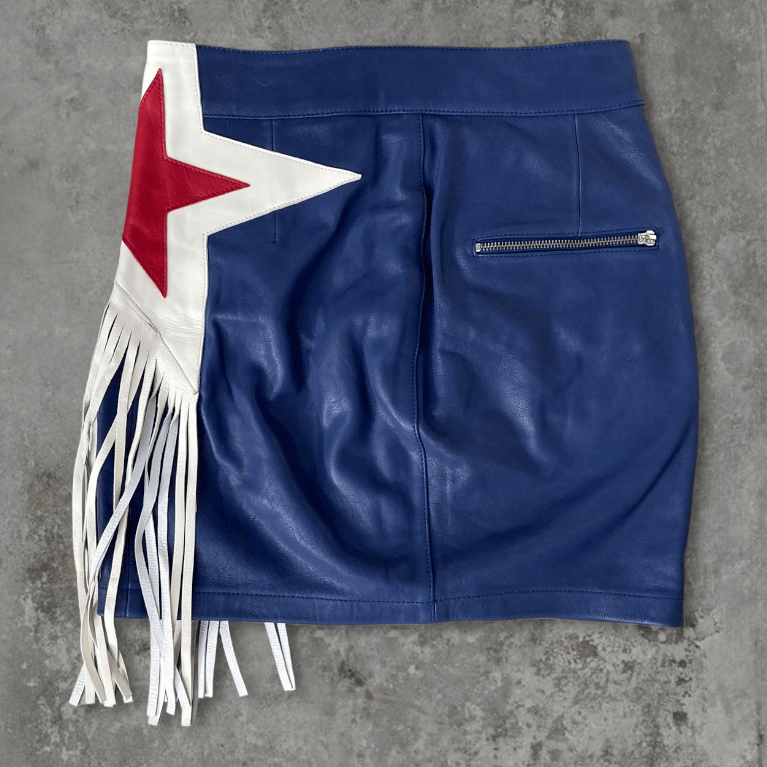 DIESEL' AMERICANA' STAR LEATHER SKIRT - S - Known Source