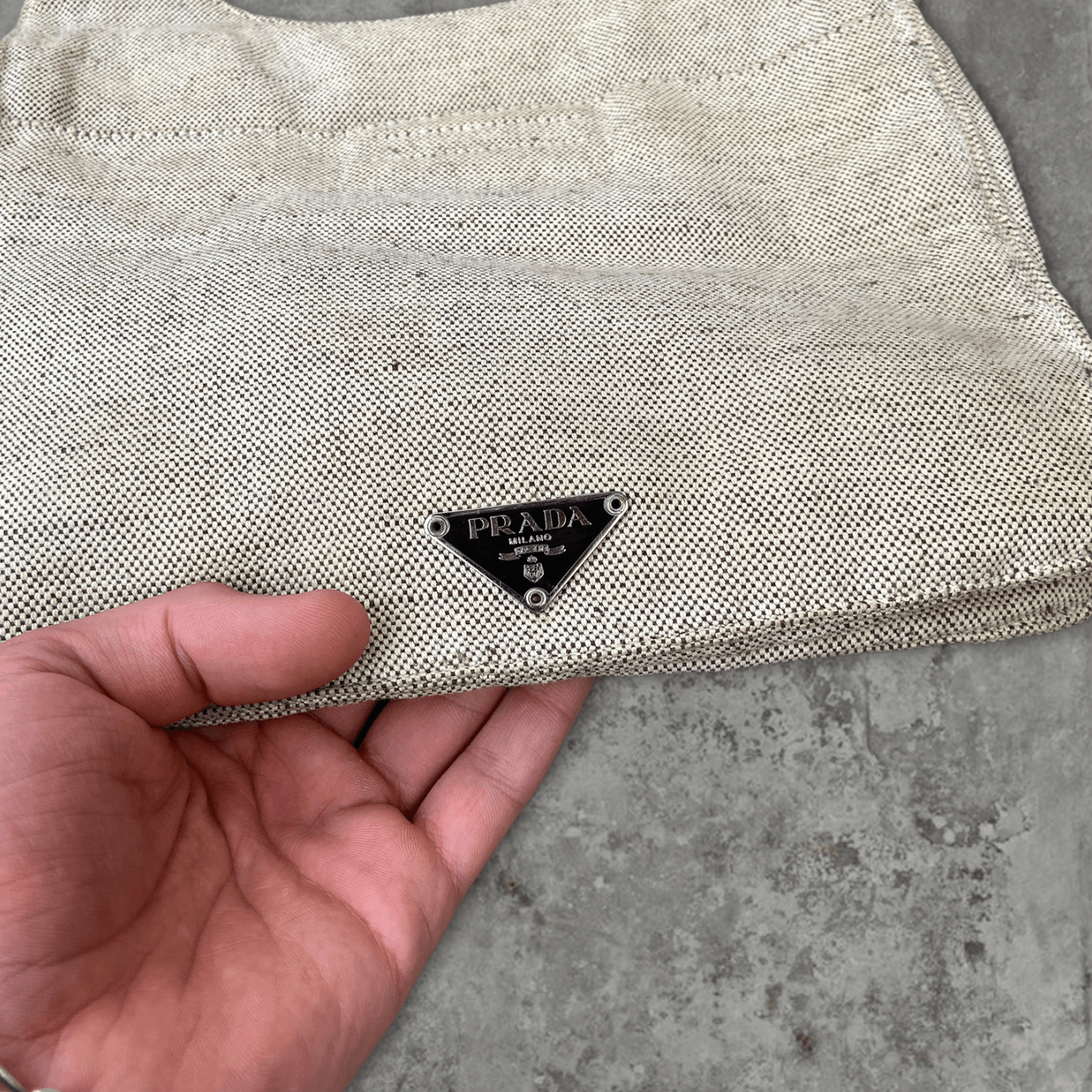 SS99 PRADA CANVAS SIDE CROSSBODY BAG - Known Source