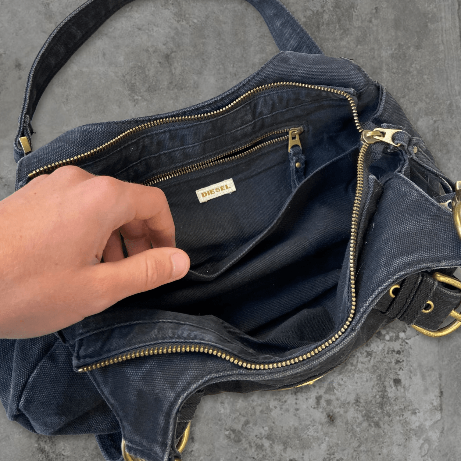 DIESEL DENIM SHOULDER BAG - Known Source