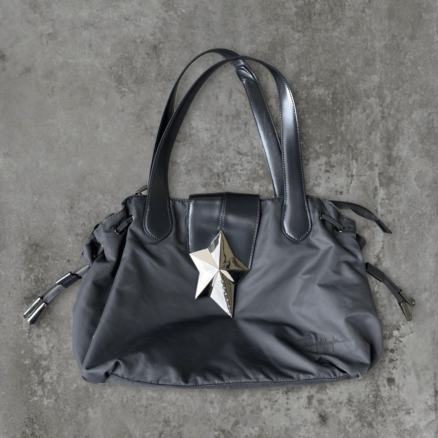 THIERRY MUGLER NYLON & CHROME STAR SHOULDER BAG - Known Source