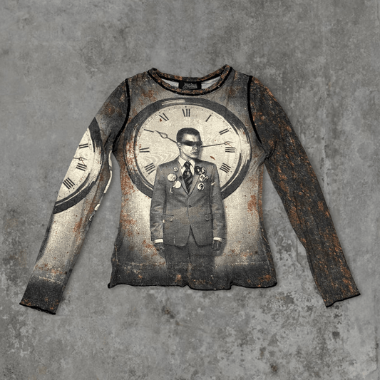 JEAN PAUL GAULTIER AW2003 'PUNK CLOCK' TOP - M - Known Source
