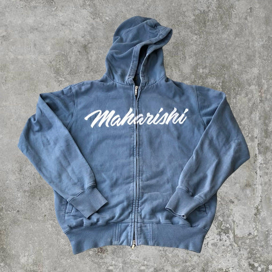 Maharishi Spell-out Zip-Up Hoodie - Known Source
