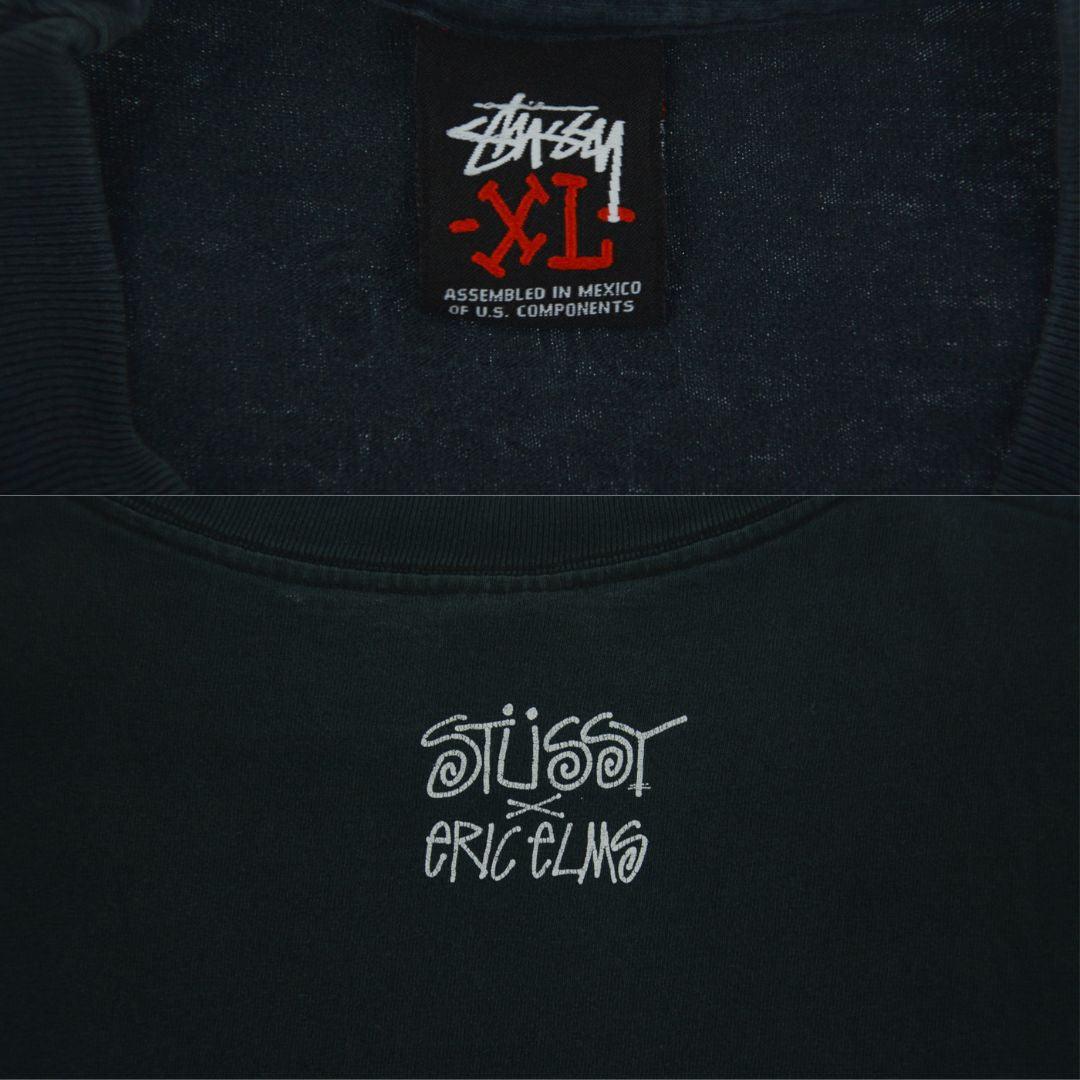 Vintage Stussy X Eric Elms T Shirt Size XL - Known Source