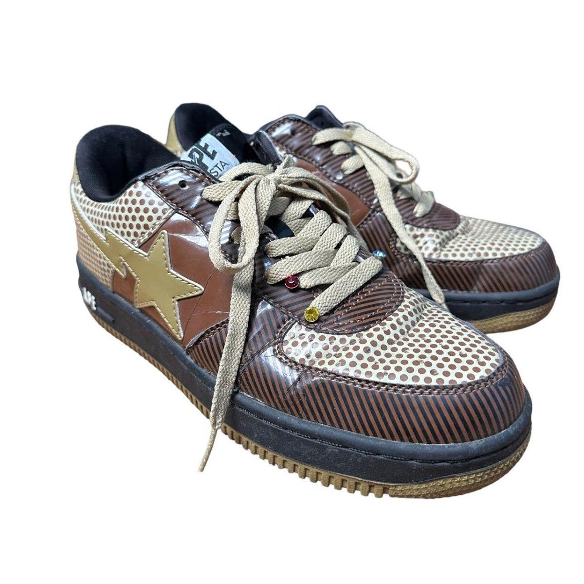 A Bathing Ape Bape SK8 Bapesta Brown with jewels - Known Source