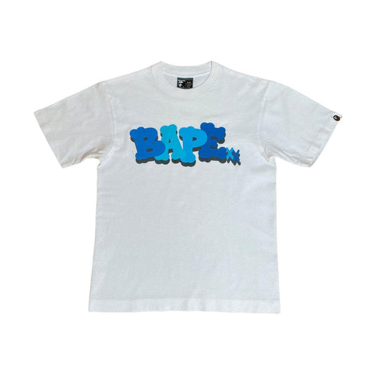 A BATHING APE x KAWS logo short sleeve T-shirt White (S) - Known Source