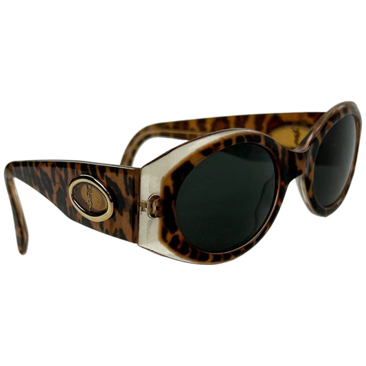 Vintage Yves Saint Laurent Tortoise Shell Sunglasses Size One Size