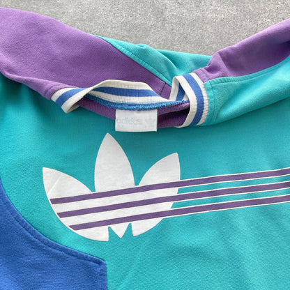 Adidas 1990s heavyweight colour block sweatshirt (XL) - Known Source