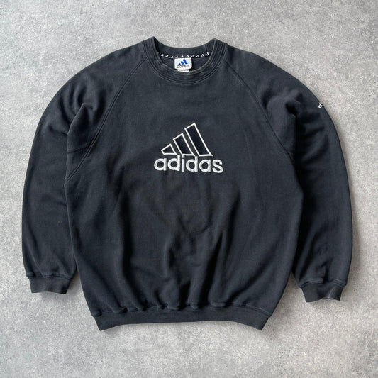 Adidas 1990s heavyweight embroidered sweatshirt (L) - Known Source