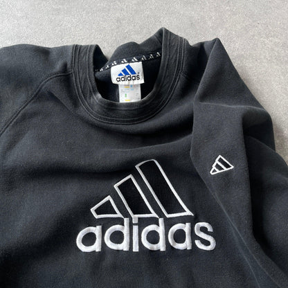 Adidas 1990s heavyweight embroidered sweatshirt (L) - Known Source