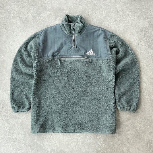 Adidas 1999 deep pile sherpa fleece jacket (L) - Known Source