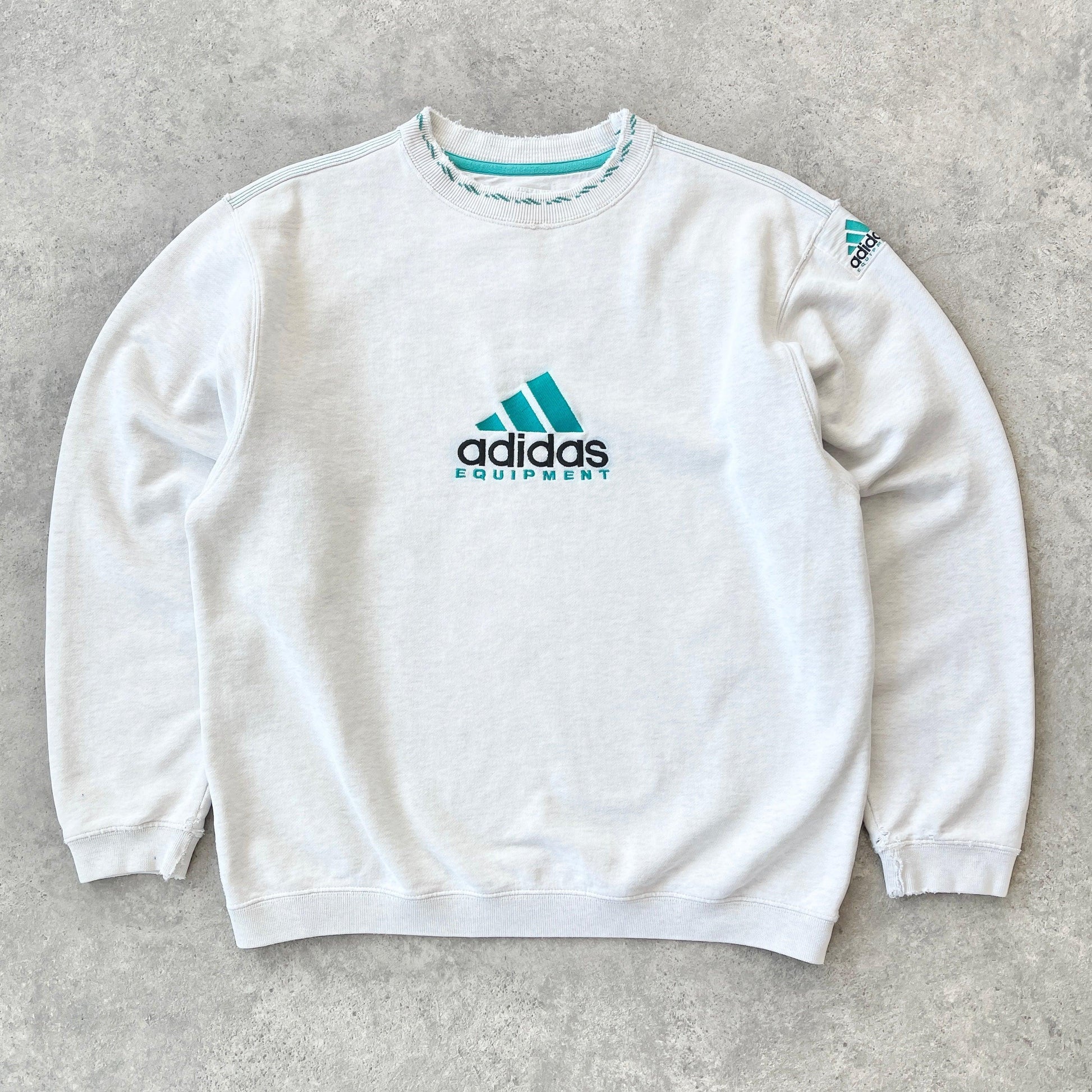 Adidas Equipment 1990s heavyweight embroidered sweatshirt (S) - Known Source