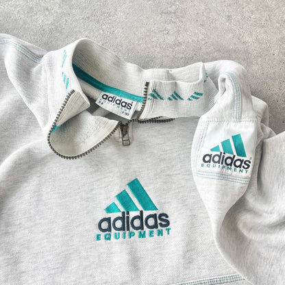 Adidas Equipment RARE 1990s heavyweight embroidered sweatshirt (L) - Known Source