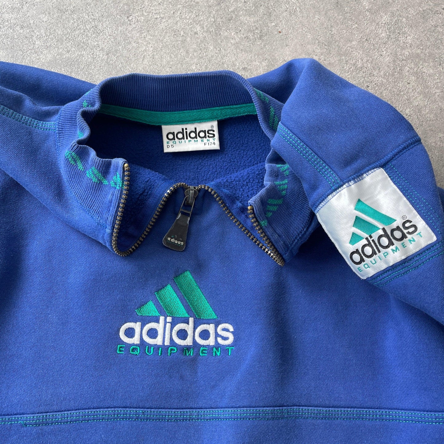 Adidas Equipment RARE 1990s heavyweight embroidered sweatshirt (M) - Known Source