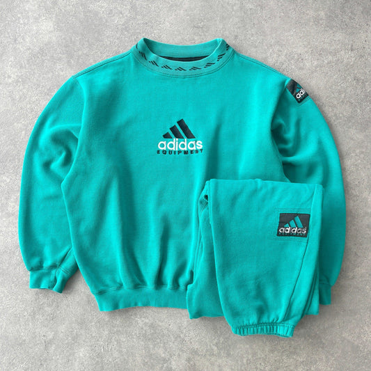 Adidas Equipment RARE 1990s heavyweight embroidered tracksuit (M) - Known Source