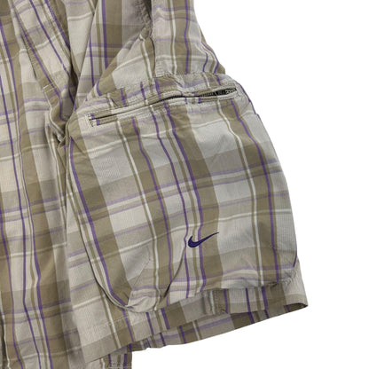 Vintage Nike Plaid Cargo Shorts Size W32