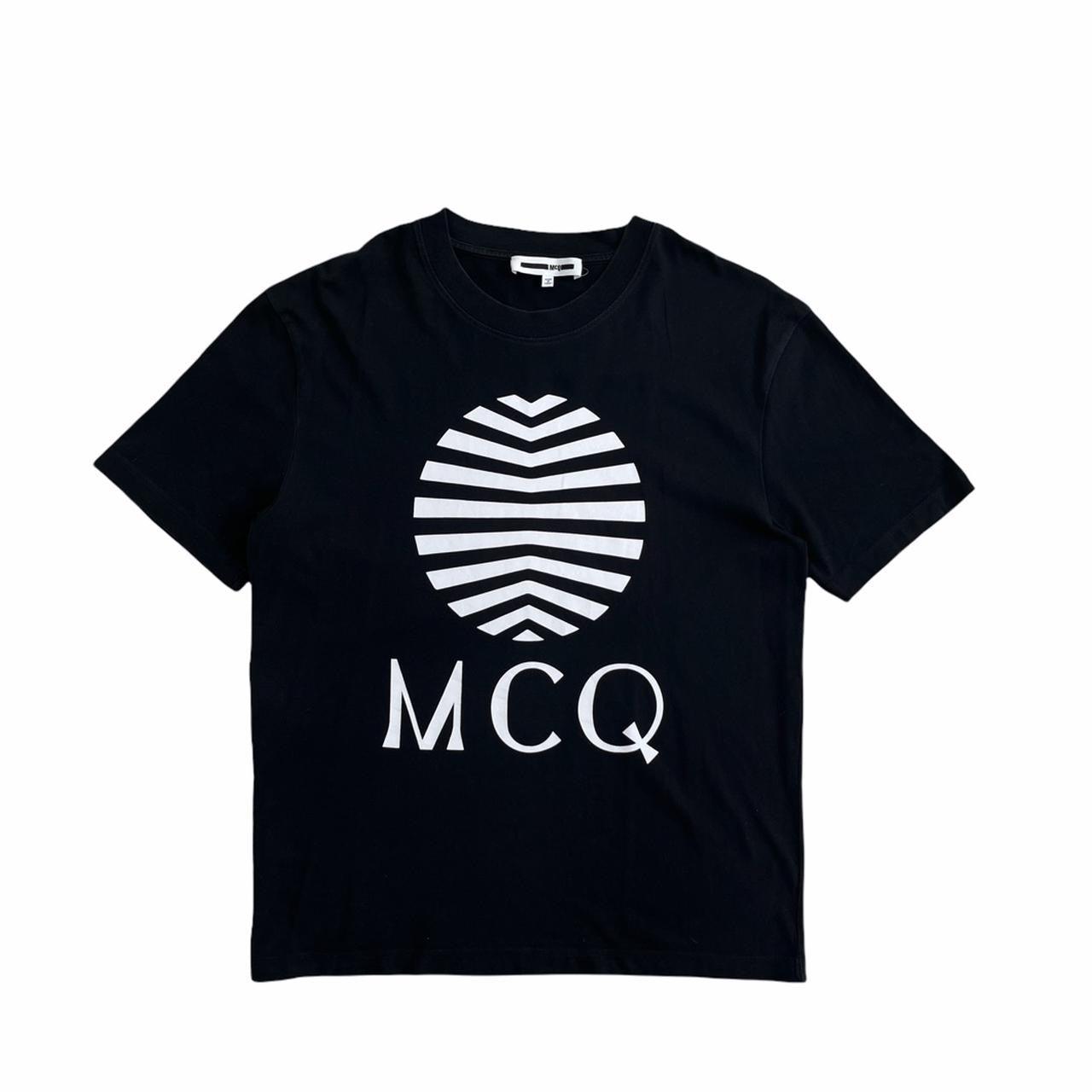 Alexander McQueen black front print t shirt - Known Source