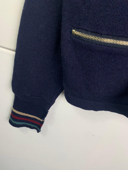 Armani 1990s Zip Knit Sweater - Known Source