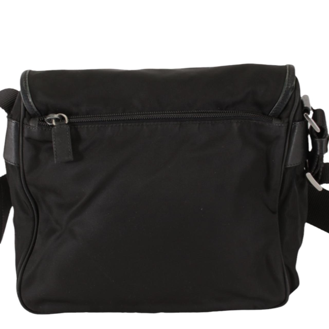 Authentic Prada Buckle nylon Black Shoulder Bag - Known Source