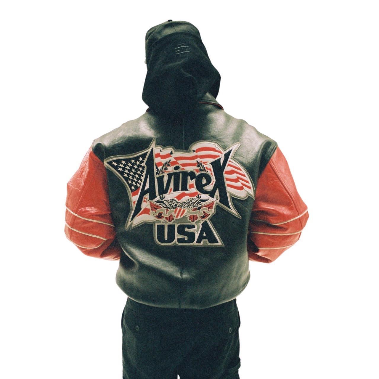 Avirex Jacket Red and black Leather USA - Known Source
