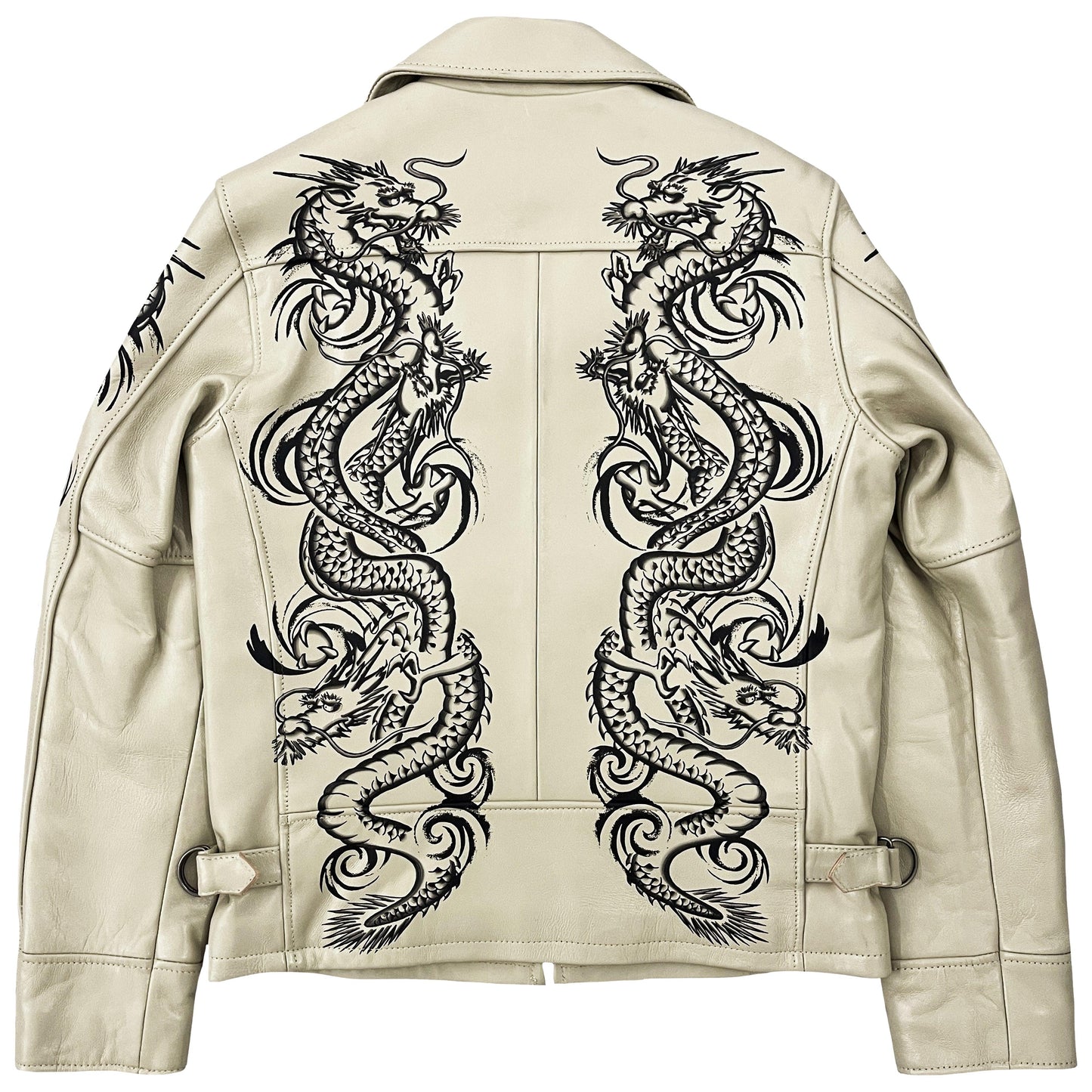 Avirex Leather Dragon Painted Jacket - Known Source