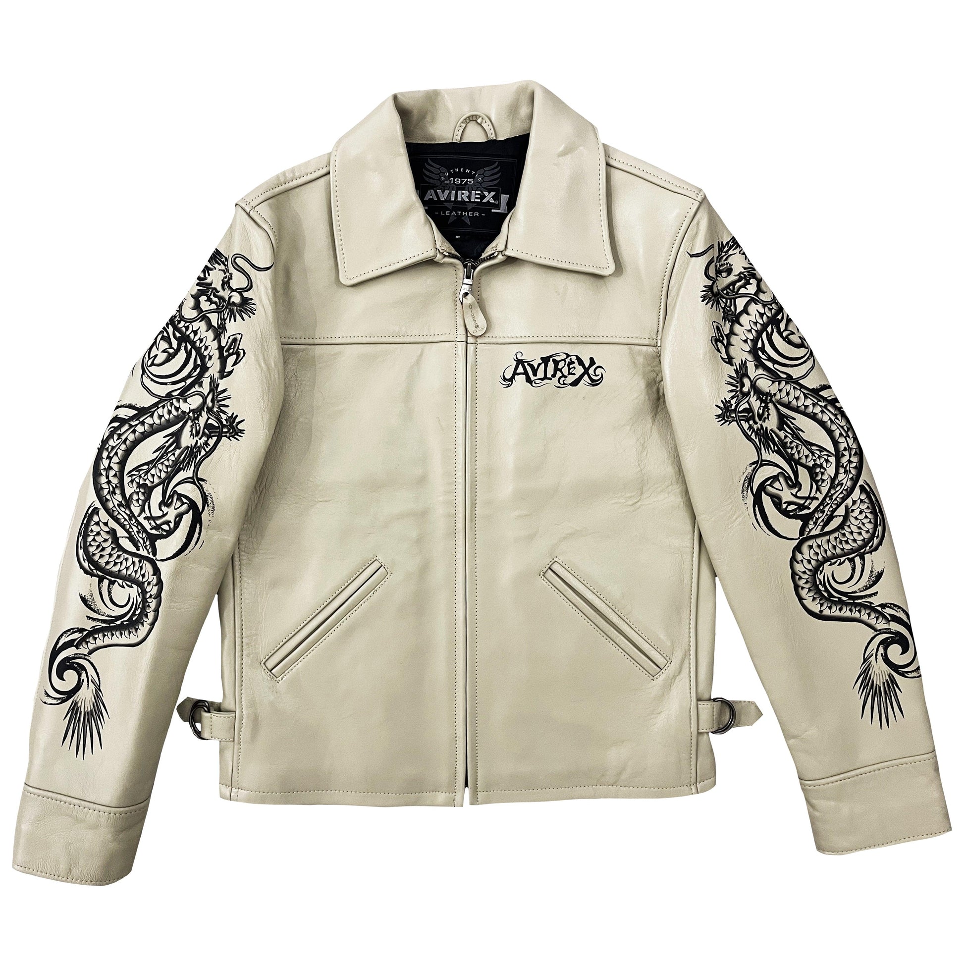 Avirex Leather Dragon Painted Jacket - Known Source