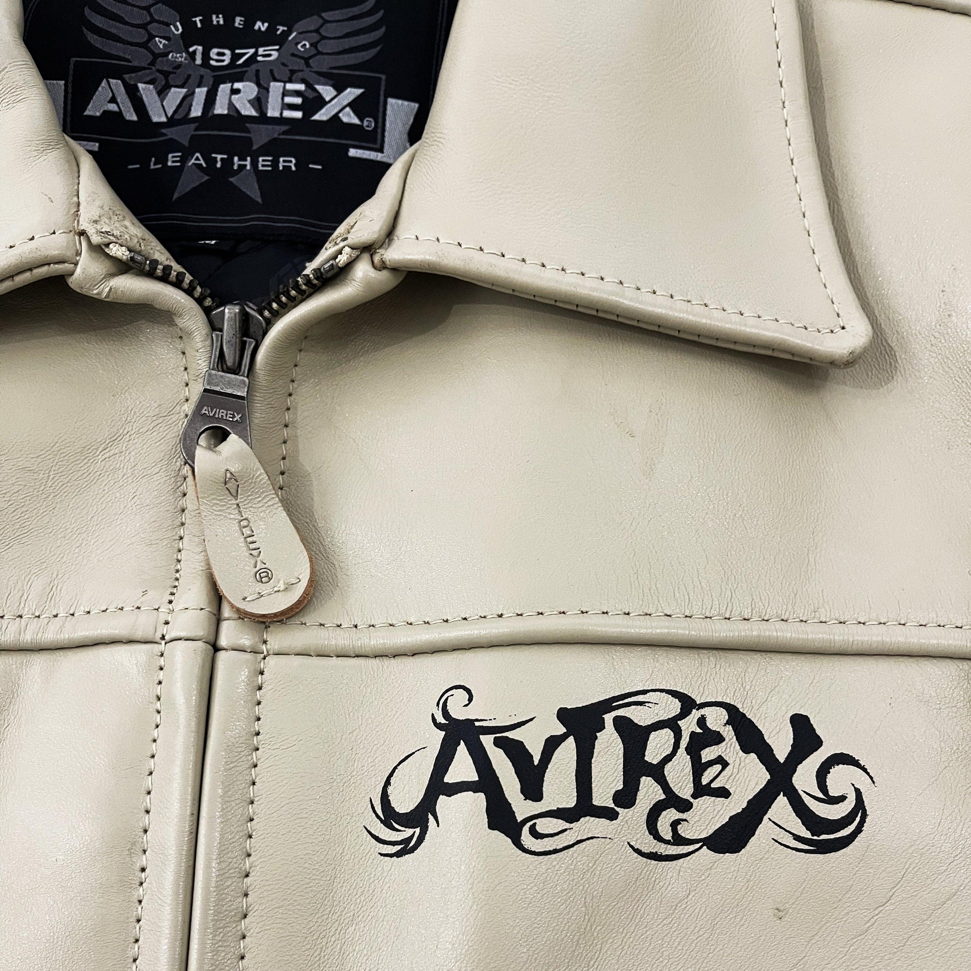 Avirex Leather Dragon Painted Jacket - Known Source