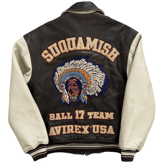 Avirex Leather Varsity Jacket - Known Source