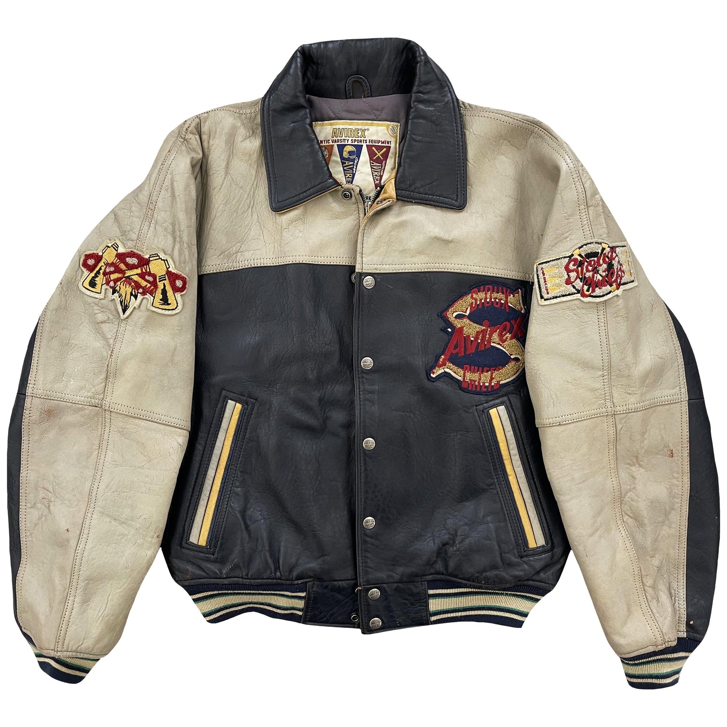 Avirex Leather Varsity Jacket - Known Source