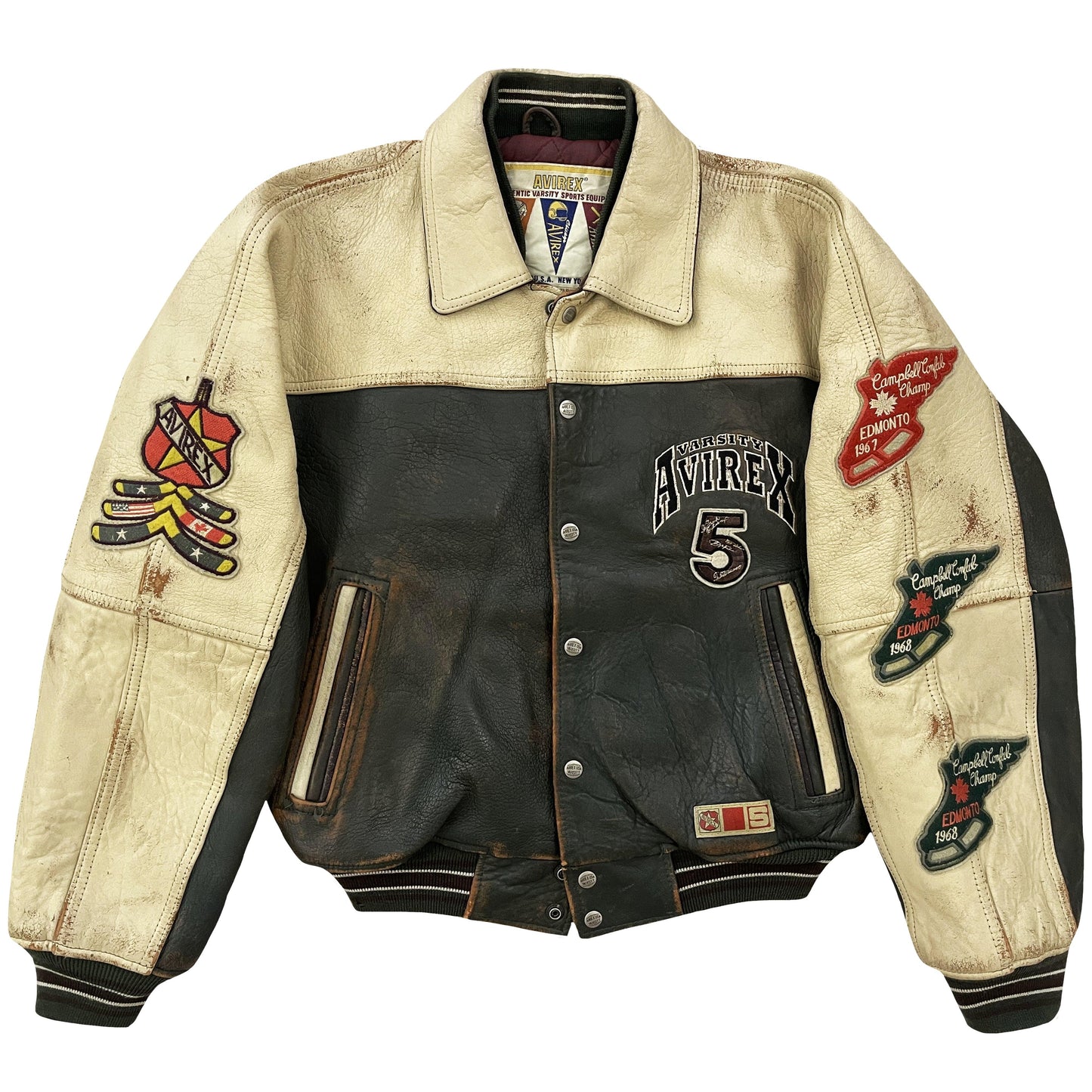 Avirex Leather Varsity Jacket - Known Source