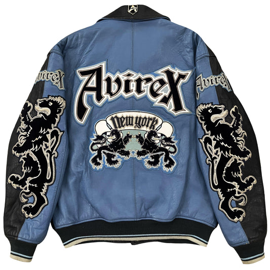 Avirex Lions Leather Varsity Jacket - Known Source