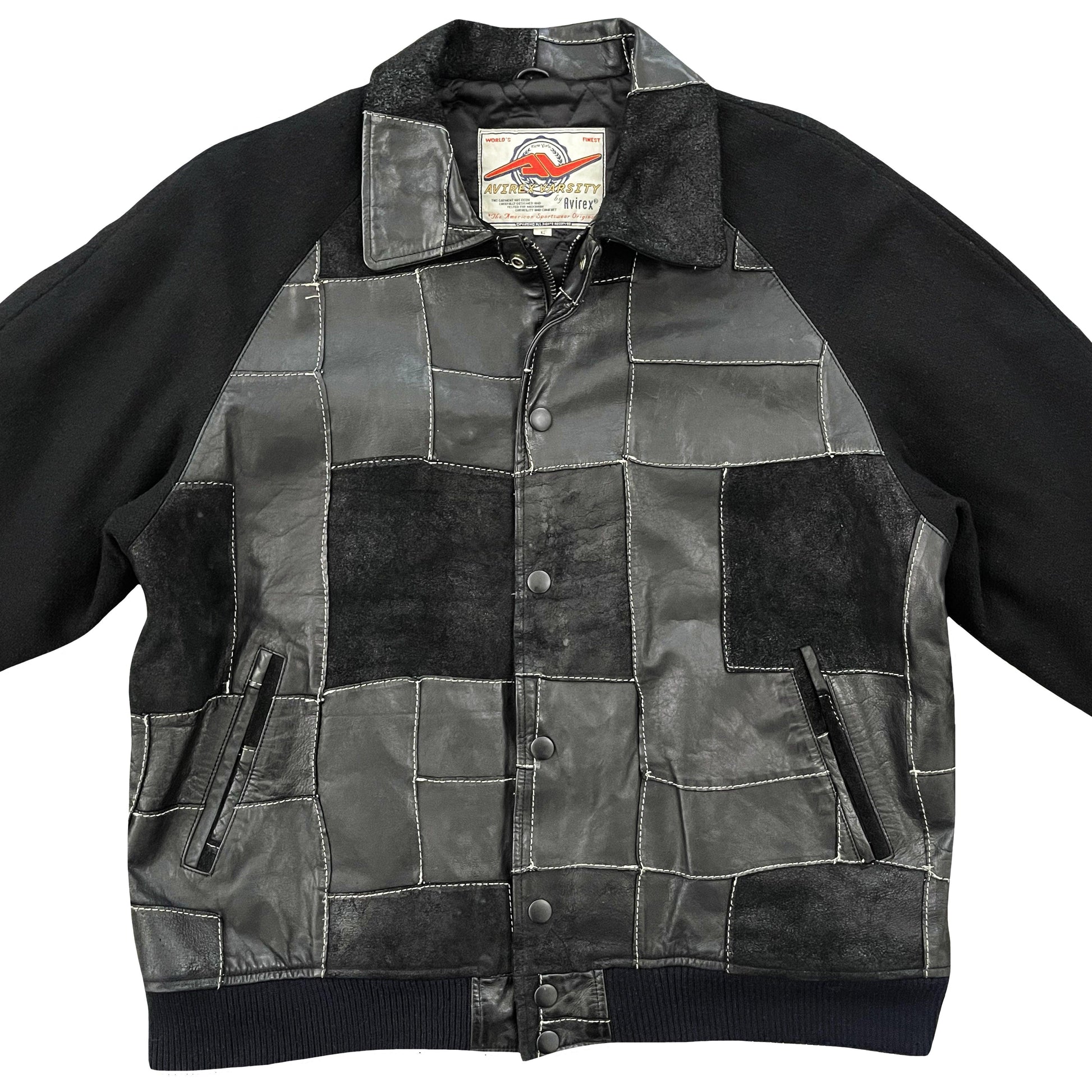 Avirex Patchwork Varsity Jacket - Known Source