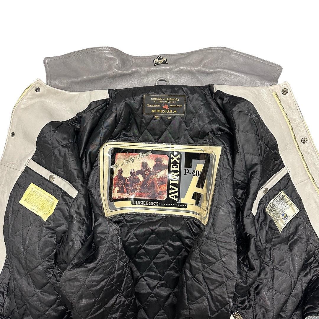 ARCHIVE Avirex Tuskegee Leather Jacket ( XXL ) - Known Source