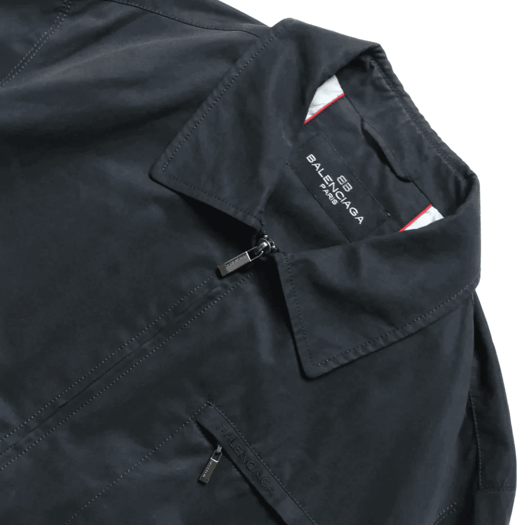 BALENCIAGA NAVY HARRINGTON JACKET (S) - Known Source