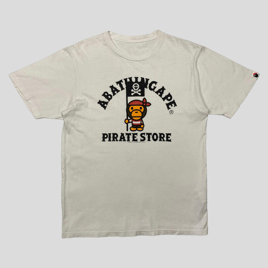 Bape 2010 Baby Milo Pirate College T-shirt - S - Known Source