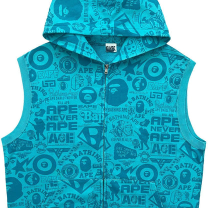 Bape All Over Print Sleeveless Hoodie - Known Source