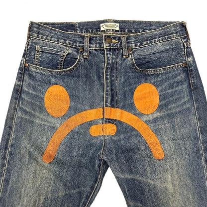 Bape Baby Milo Sad Face Jeans ( S / W30 ) - Known Source