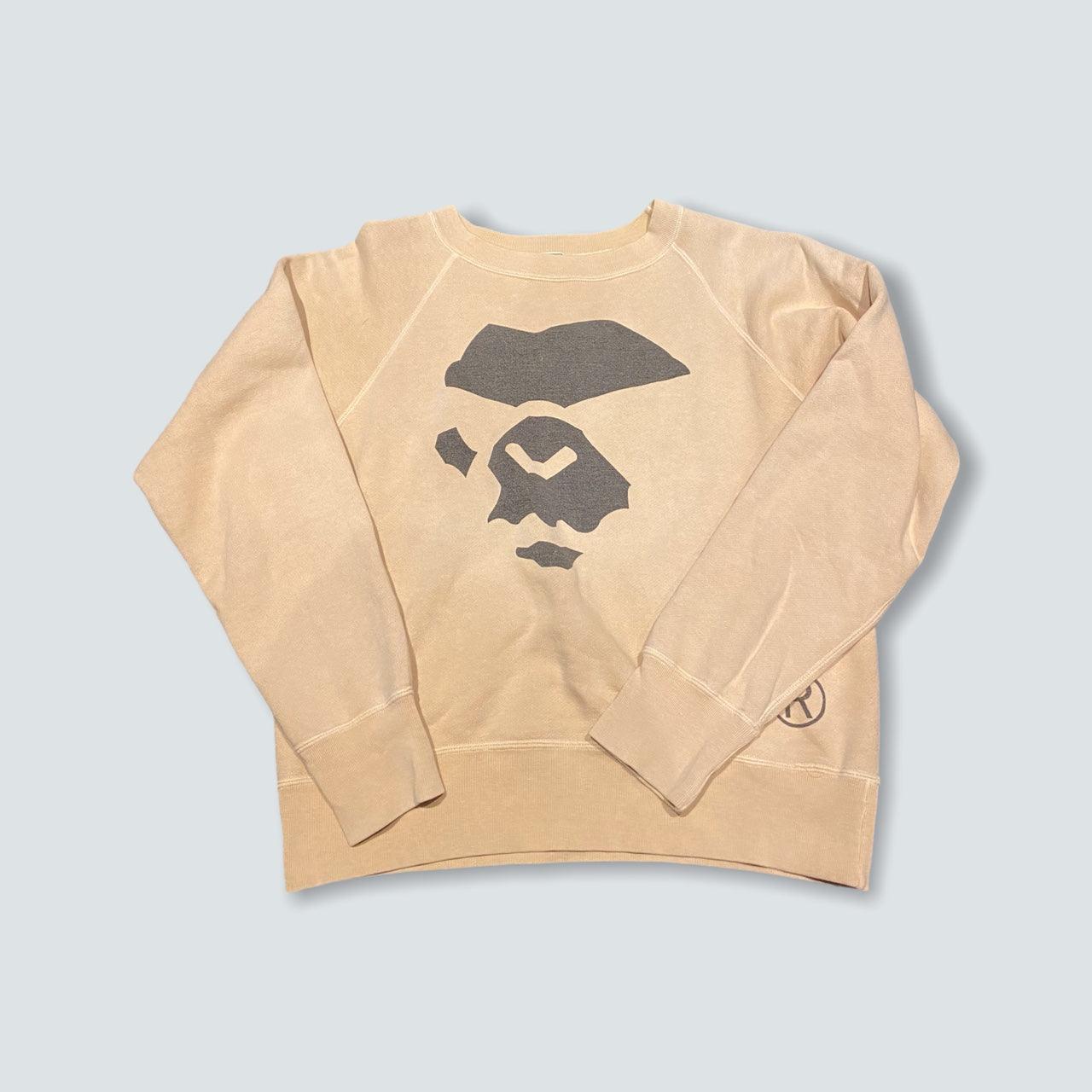 Bape beige crewneck (Xs) - Known Source