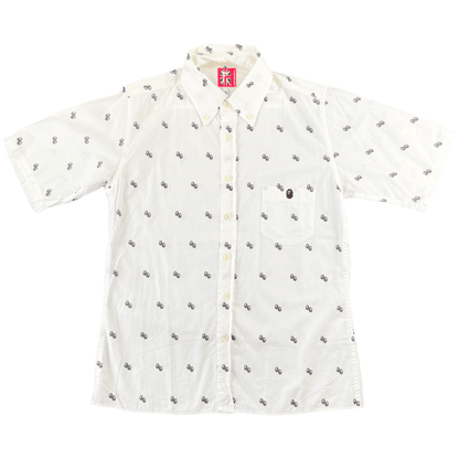 Bape button monogram shirt size XS - Known Source