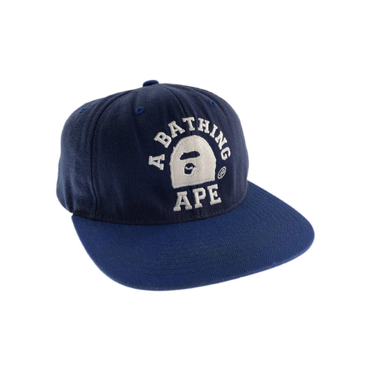 Bape college logo snap back hat cap - Known Source