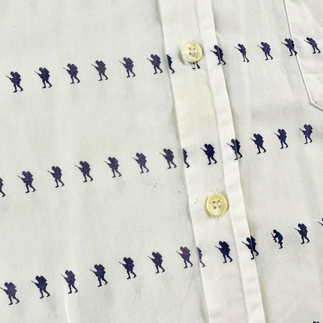 Bape monogram button shirt size M - Known Source