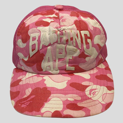Bape OG ‘06 Pink Camo Trucker Cap - One Size - Known Source