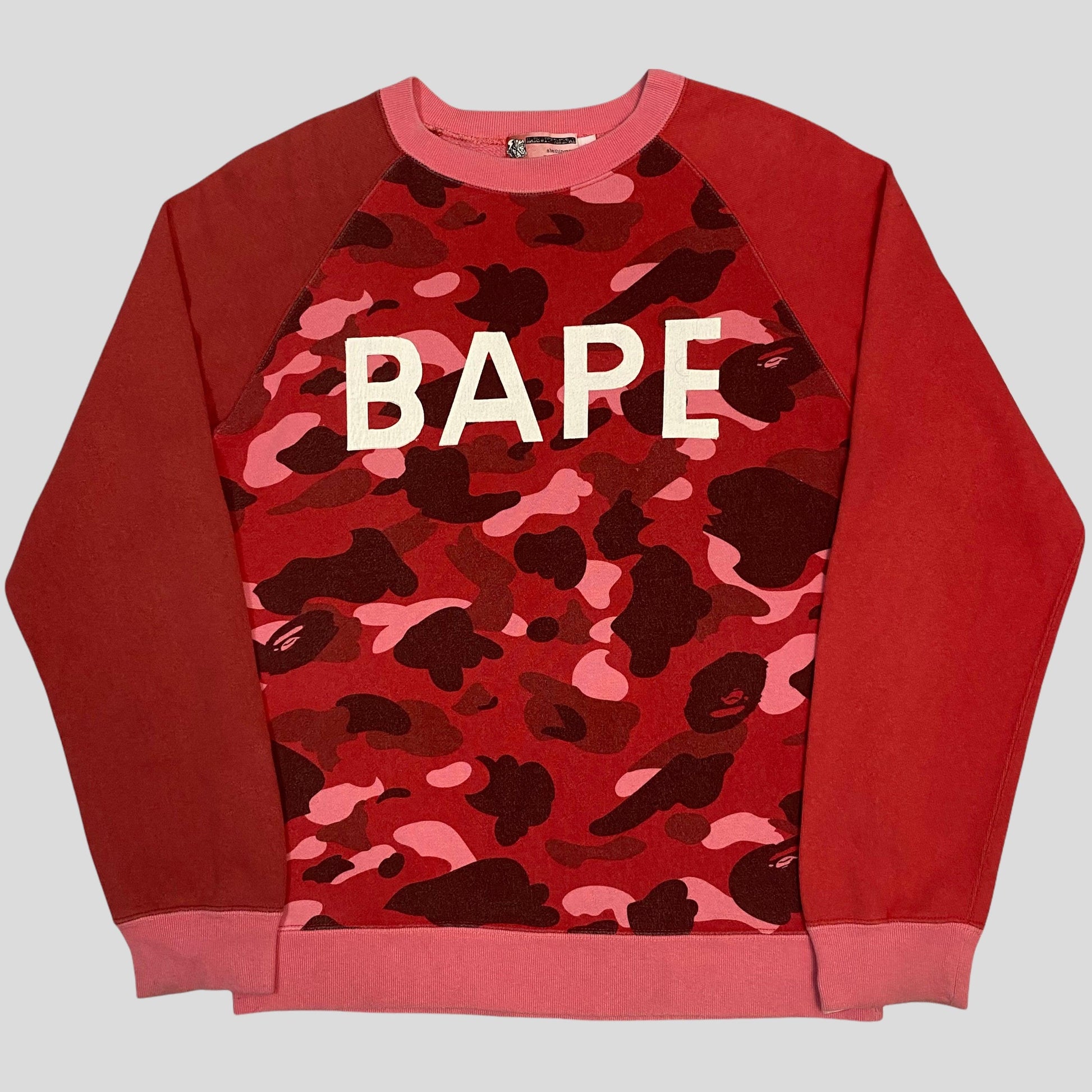 Bape OG Spellout Camo Crewneck - S - Known Source