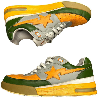 Bape Roadsta Sneakers In Yellow & Green ( 8UK / 9US ) - Known Source