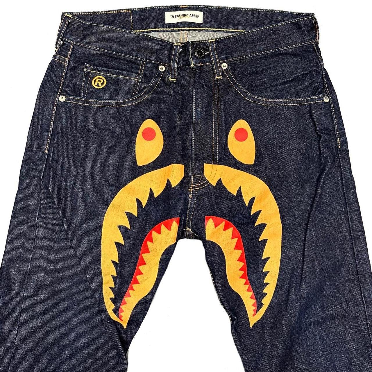 Bape WGM Shark Head Printed Jeans ( S / W30 ) - Known Source