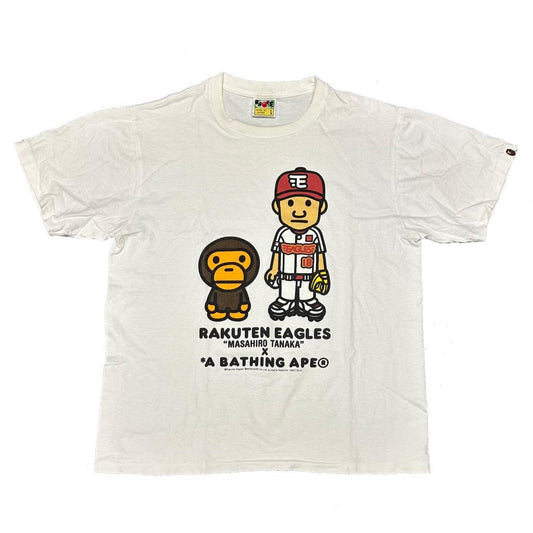 Bape X Rakuten Eagles Masahiro Tanaka T-Shirt In White ( L ) - Known Source