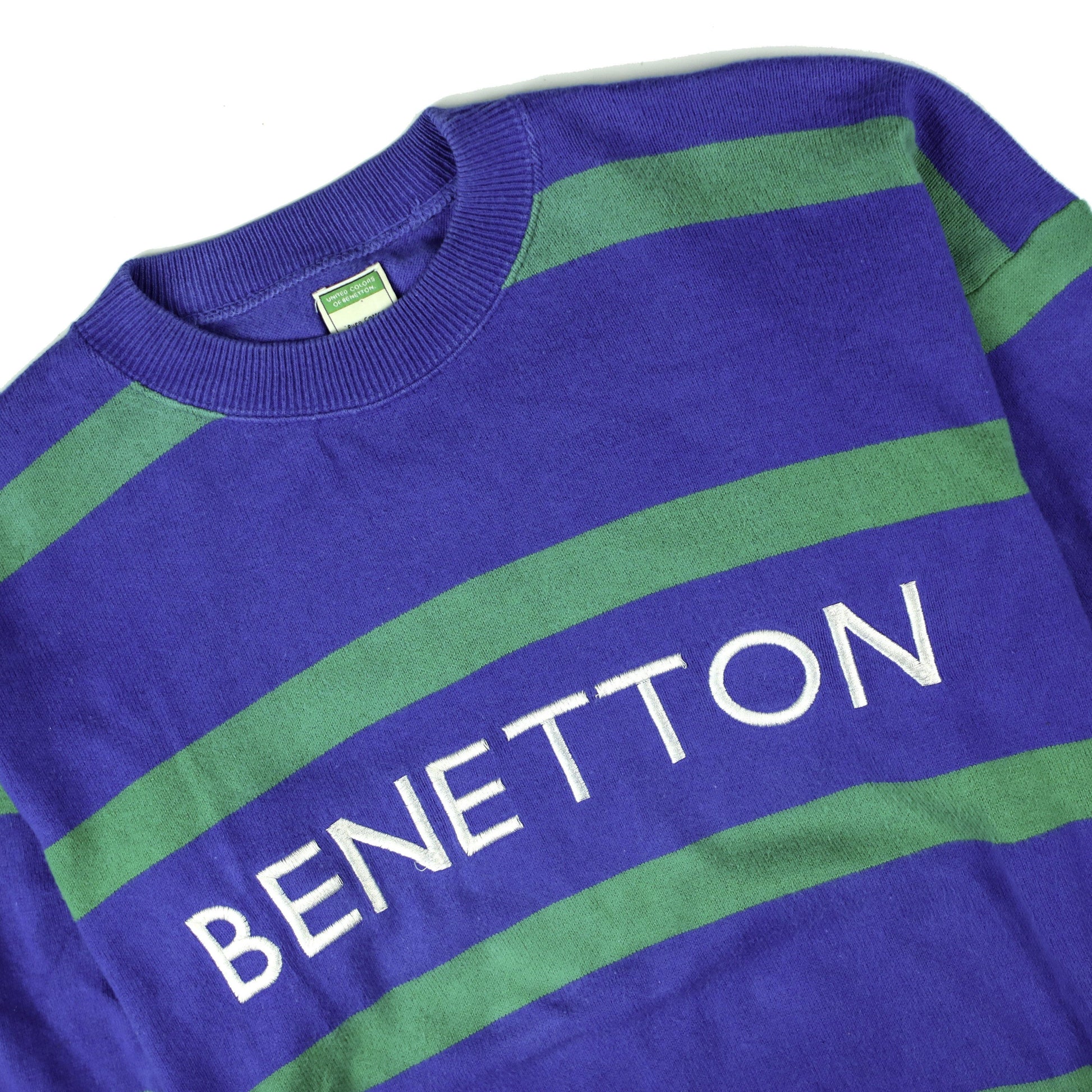 BENETTON 90S STRIPED SWEATER (S) - Known Source