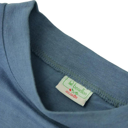 BENETTON SPELLOUT BLUE TEE (M) - Known Source