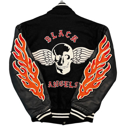 Black Angels MC Varsity Jacket - Known Source